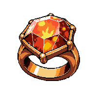 diamond solitaire ring  fire enchanted molten