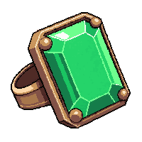 emerald gemstone ring  brand new pristine