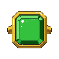 emerald gemstone ring  gold trimmed royal