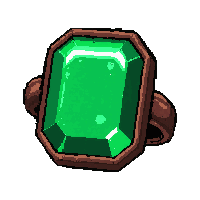 emerald gemstone ring  magical glowing