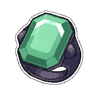 emerald gemstone ring  shadow touched ethereal
