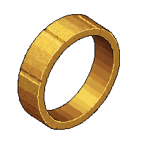 gold band ring  ancient weathered