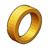 gold band ring  brand new pristine