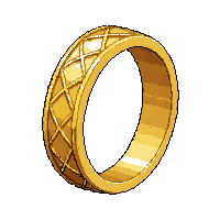 gold band ring  rare blue tier