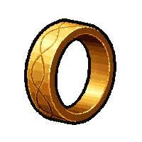 gold band ring  shadow touched ethereal