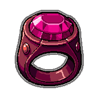 ruby gemstone ring  blood stained battle worn