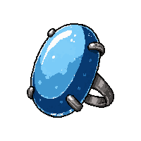 Sapphire Gemstone Ring Frost Enchanted Icy — free pixel art sprite from the Rpg Loot Rings collection, transparent PNG