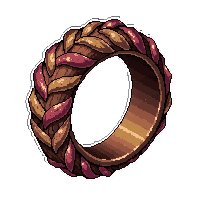 Twisted Vine Ring Blood Stained Battle Worn — free pixel art sprite from the Rpg Loot Rings collection, transparent PNG