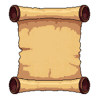 ancient lore scroll  half unrolled