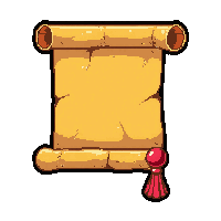 fire spell scroll  with hanging tassel
