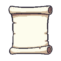 healing spell scroll  fresh white parchment