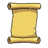 Lightning Spell Scroll Fully Unfurled — free pixel art sprite from the Rpg Loot Scrolls collection, transparent PNG