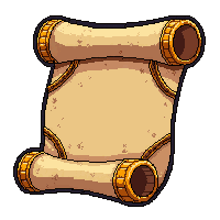 Lightning Spell Scroll Ornate Decorated — free pixel art sprite from the Rpg Loot Scrolls collection, transparent PNG
