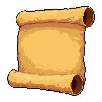 Treasure Map Scroll Fully Unfurled — free pixel art sprite from the Rpg Loot Scrolls collection, transparent PNG