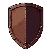 heater knight shield  ancient weathered