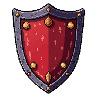 Heater Knight Shield  Demonic Infernal — free pixel art sprite from Rpg Loot Shields