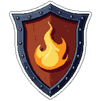 heater knight shield  fire enchanted molten
