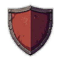 heater knight shield  rusted broken