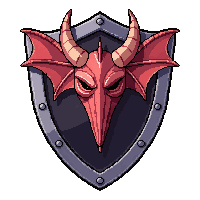 Kite Tall Shield  Demonic Infernal — free pixel art sprite from Rpg Loot Shields