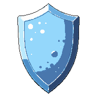 Kite Tall Shield  Frost Enchanted Icy — free pixel art sprite from Rpg Loot Shields