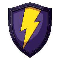 kite tall shield  lightning charged crackling