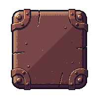 pavise large rectangular  rusted broken