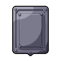 Tower Rectangular Shield Common Starter Tier — free pixel art sprite from the Rpg Loot Shields collection, transparent PNG