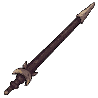 Barbed War Spear  Ancient Weathered — free pixel art sprite from Rpg Loot Spears