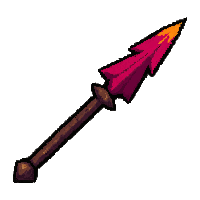 barbed war spear magical glowing