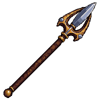 boar hunting spear with crossguard legendary ornate