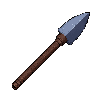 boar hunting spear with crossguard rare blue tier