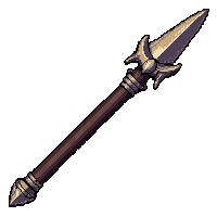 boar hunting spear with crossguard shadow touched ethereal