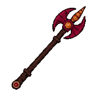 Halberd Polearm  Demonic Infernal — free pixel art sprite from Rpg Loot Spears