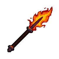 halberd polearm fire enchanted molten