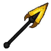 halberd polearm magical glowing