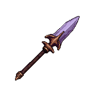 Halberd Polearm  Shadow Touched Ethereal — free pixel art sprite from Rpg Loot Spears