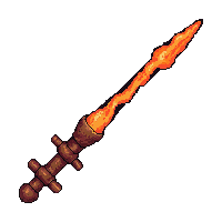 harpoon hooked spear fire enchanted molten