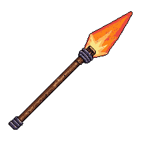 harpoon hooked spear magical glowing