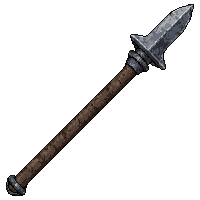 Iron Tipped Longspear Ancient Weathered — free pixel art sprite from the Rpg Loot Spears collection, transparent PNG