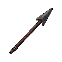 Javelin Throwing Spear Rusted Broken — free pixel art sprite from the Rpg Loot Spears collection, transparent PNG