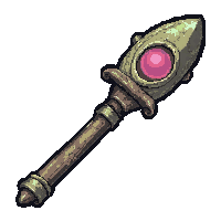 Bone Necromancer Staff  Ancient Weathered — free pixel art sprite from Rpg Loot Staves