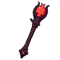 Bone Necromancer Staff  Demonic Infernal — free pixel art sprite from Rpg Loot Staves
