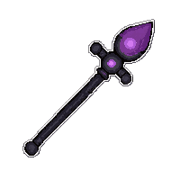 Bone Necromancer Staff  Epic Purple Tier — free pixel art sprite from Rpg Loot Staves
