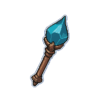 Bone Necromancer Staff  Legendary Ornate — free pixel art sprite from Rpg Loot Staves