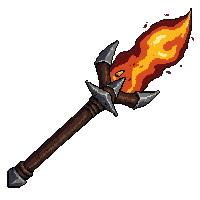 bone necromancer staff  lightning charged crackling