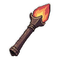 Bone Necromancer Staff  Rusted Broken — free pixel art sprite from Rpg Loot Staves