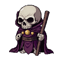 bone necromancer staff  shadow touched ethereal
