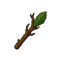 Branching Tree Druid Staff  Ancient Weathered — free pixel art sprite from Rpg Loot Staves