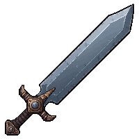 broadsword wide blade ancient weathered