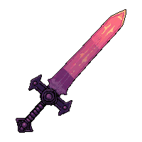 broadsword wide blade magical glowing